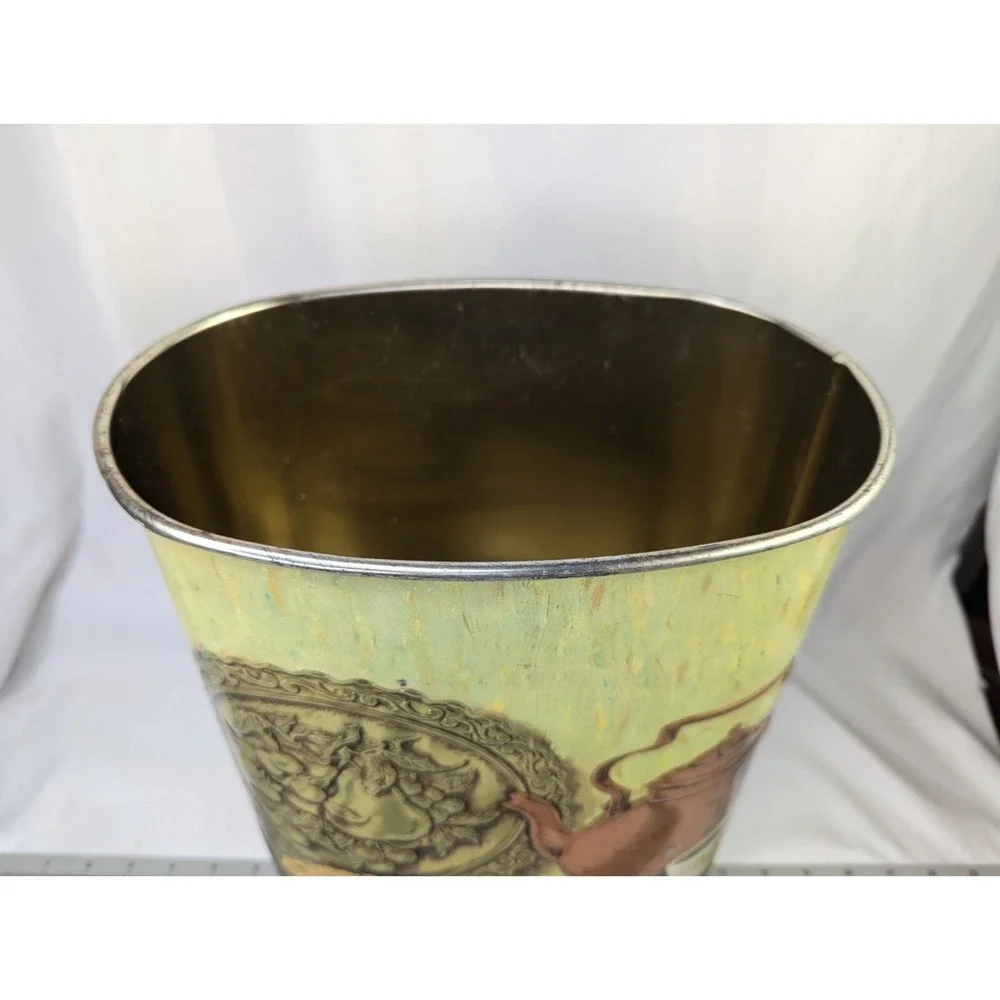 Weibro Trash Can Tea Time and Cookies Metal